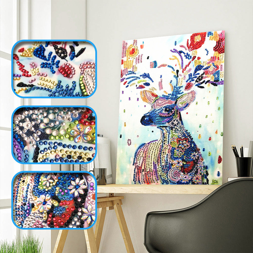 Hirsch Speziell Geformter Diamond Painting Set DPDEERH002