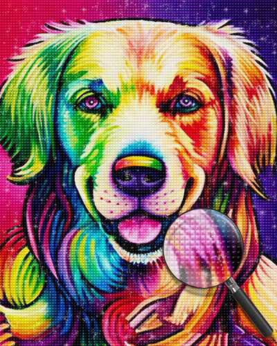 Lächelnder Hund Diamond Painting