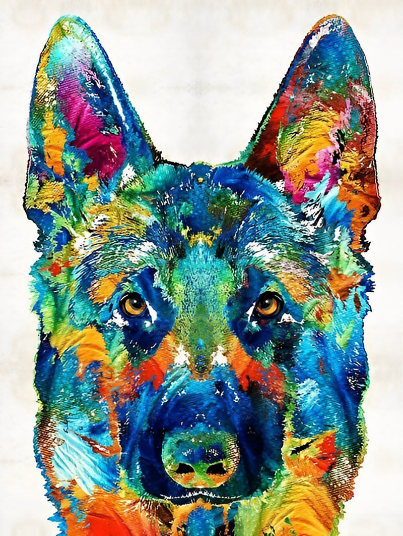 Treuer Hund Diamond Painting