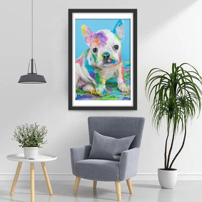 Gemalter Hund Diamond Painting