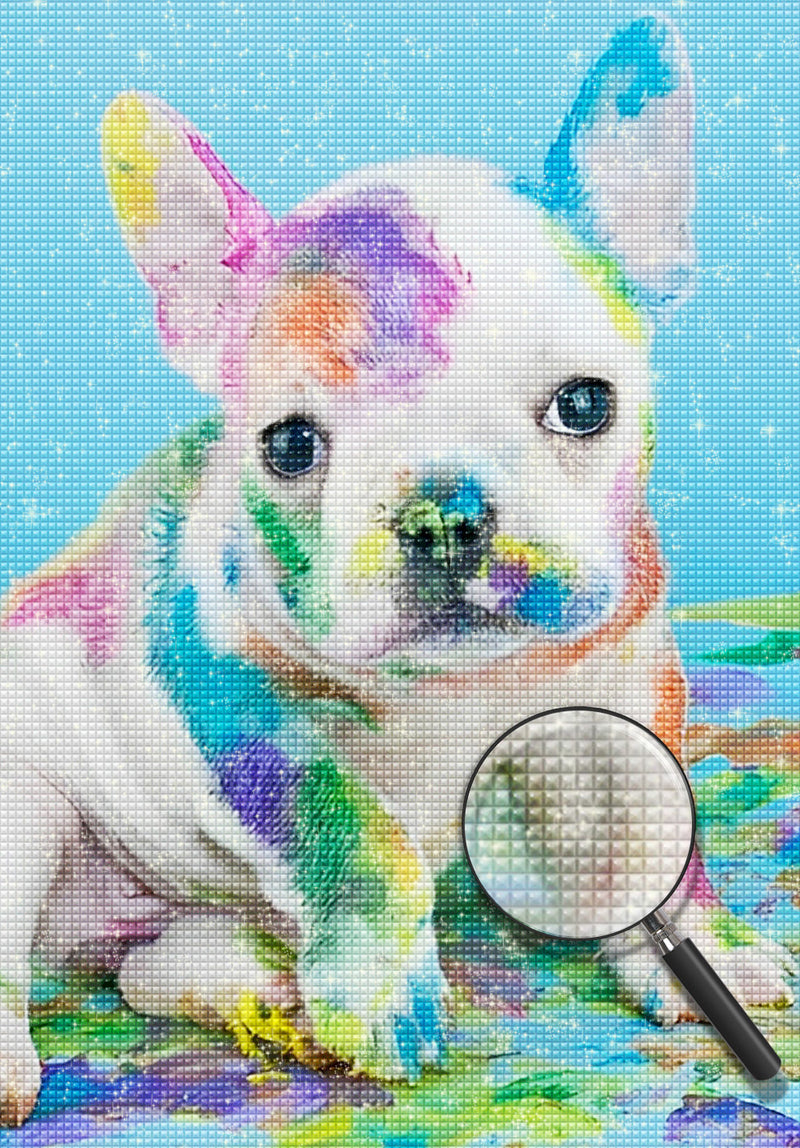 Gemalter Hund Diamond Painting