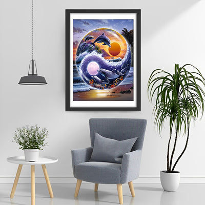 Planet der Delfine Diamond Painting