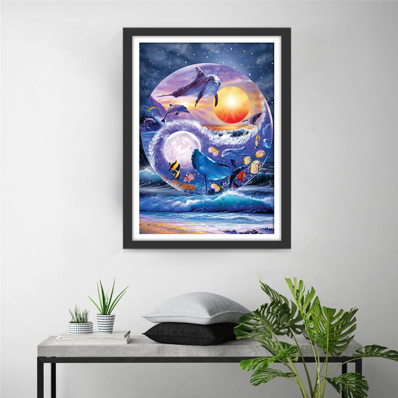 Planet der Delfine Diamond Painting