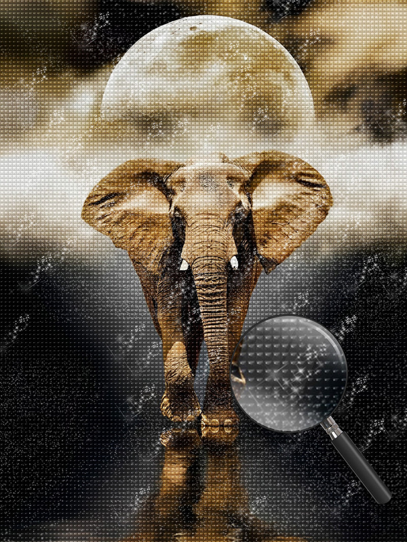 Alleiner Elefant Diamond Painting