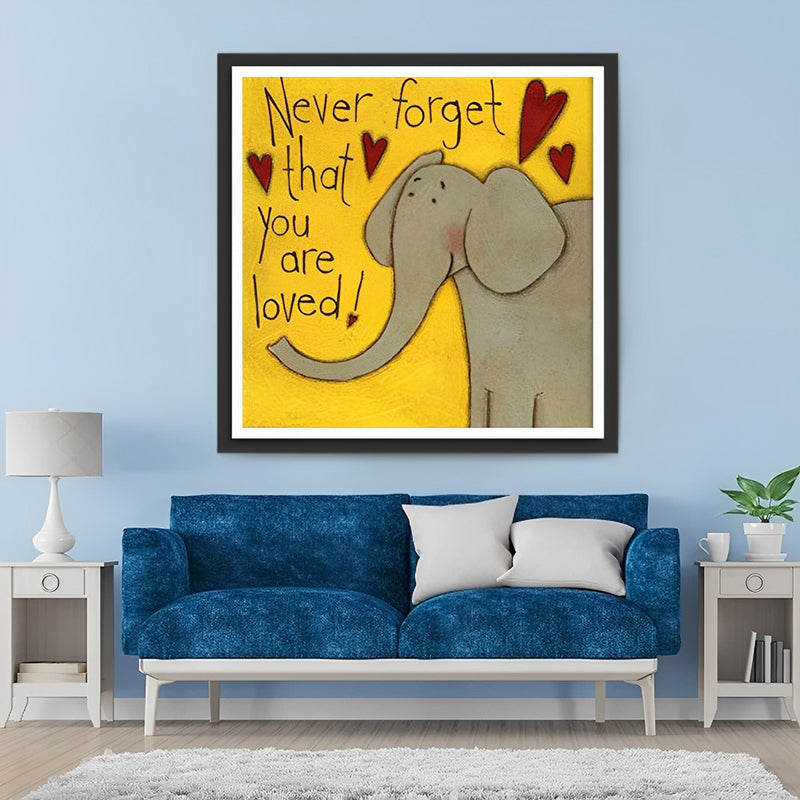 Cartoon Elefant Diamond Painting