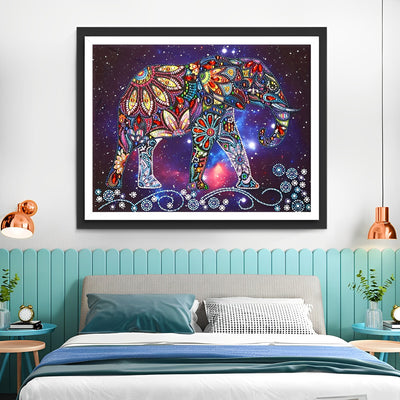 Elefant am Sternenhimmel Diamond Painting