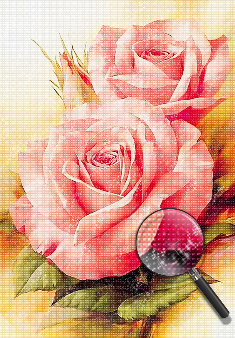 Rosa Rosen Diamond Painting