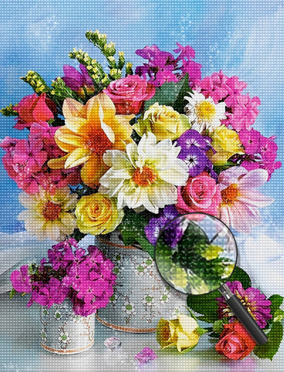 Schöner Blumenstrauß Diamond Painting