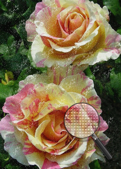 Gelbe Rosen Diamond Painting