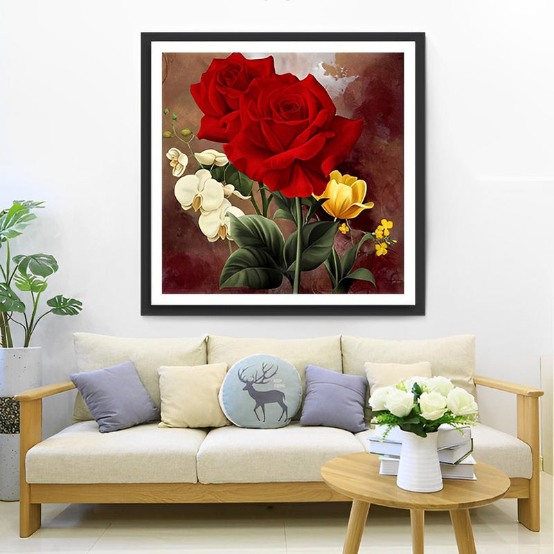 Rote Rosen Diamond Painting