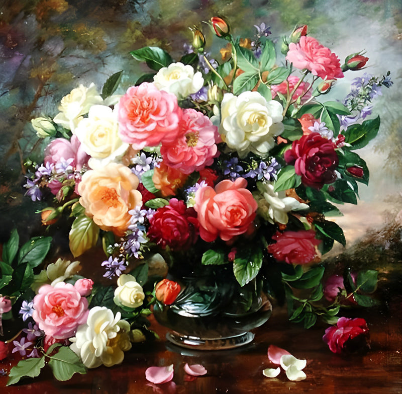 Bunte Blumen Diamond Painting