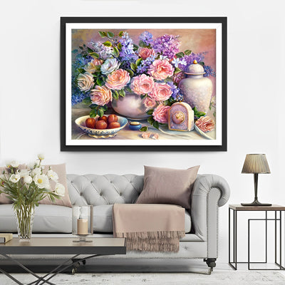 Blumen Obst Wecker Diamond Painting