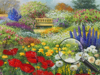 Garten im Frühling Diamond Painting