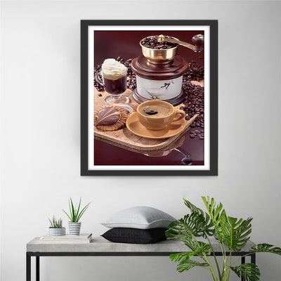 Kaffee und Gebäck Diamond Painting