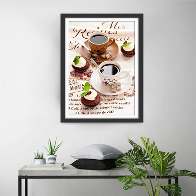 Kaffee und Cupcake Diamond Painting