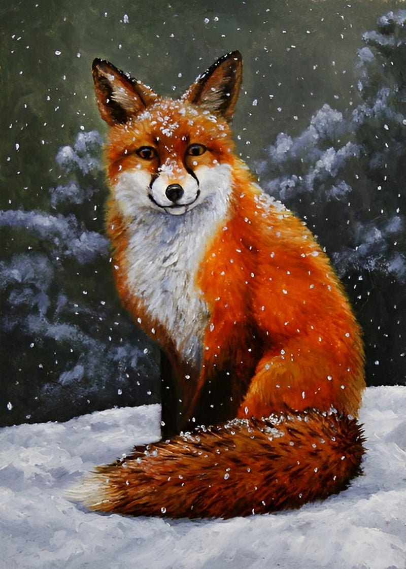 Fuchs im Schnee Diamond Painting