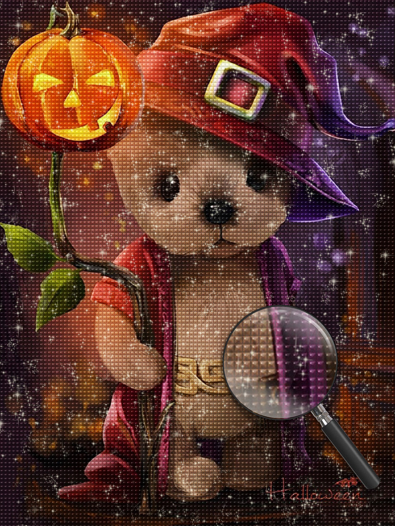 Teddybär an Halloween Diamond Painting