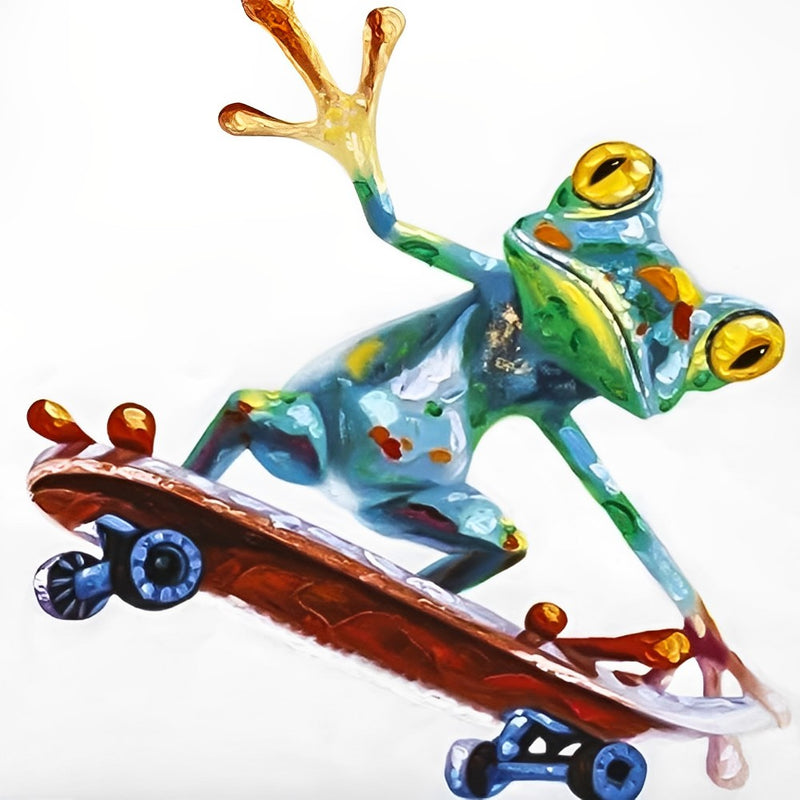 Frosch Skateboard Diamond Painting