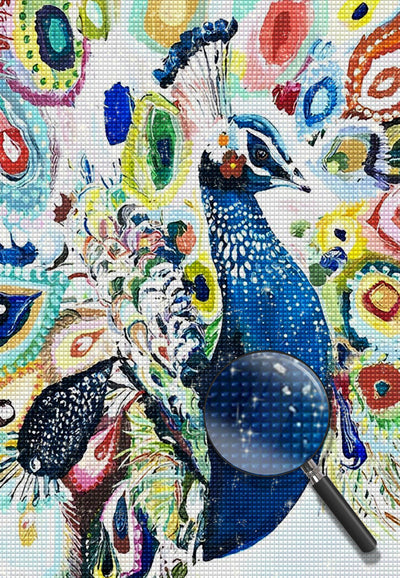 Bunter Pfau Diamond Painting