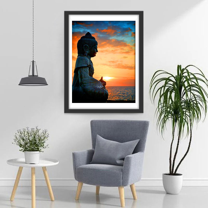 Buddha am Meer Diamond Painting