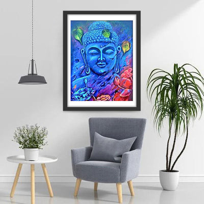 Blauer Buddha Diamond Painting