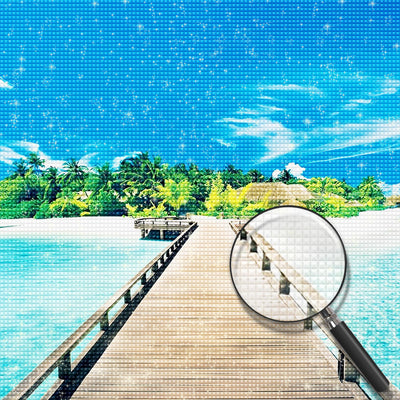 Trestle-Brücke auf der Insel Diamond Painting