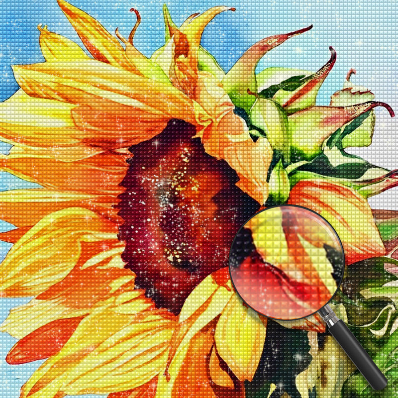 Sonnenblume im Sonnenlicht Diamond Painting