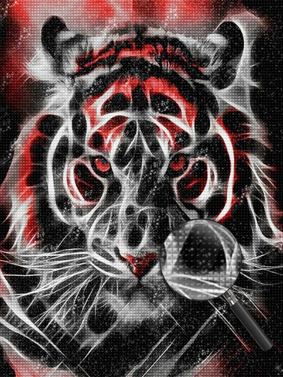 Leuchtender cooler Tiger Diamond Painting