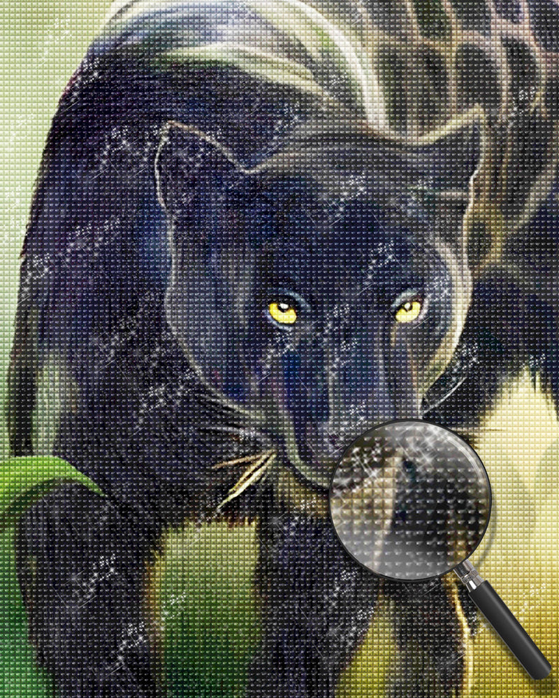 Schwarzer Panther Diamond Painting