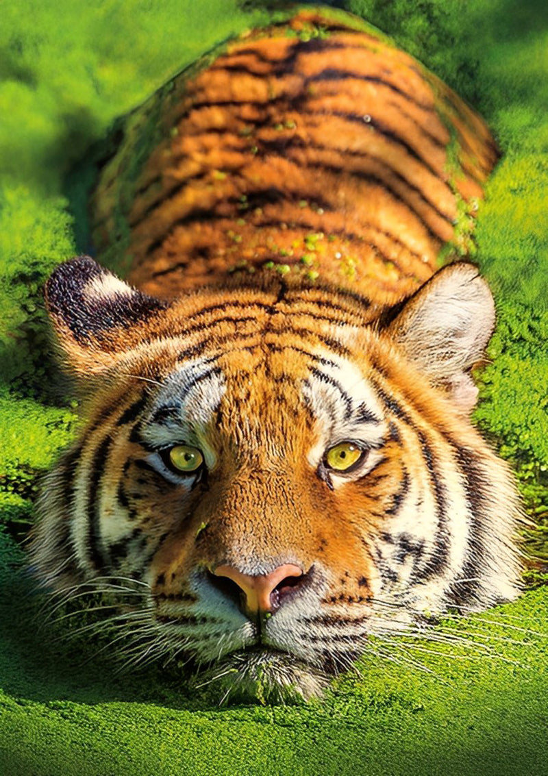 Tiger Entenflott Diamond Painting