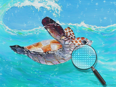 Schildkröte im Meer Diamond Painting