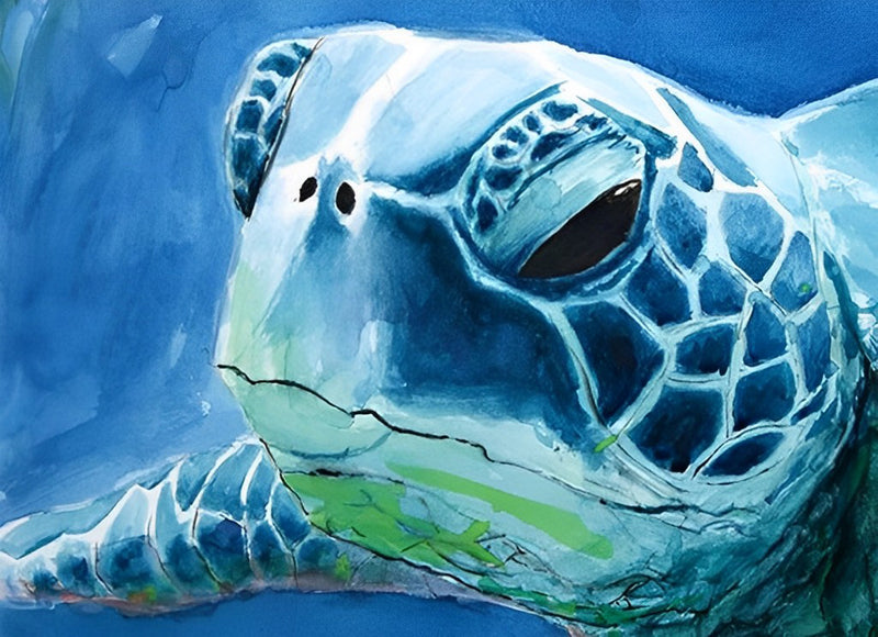 Blaue Schildkröte Diamond Painting