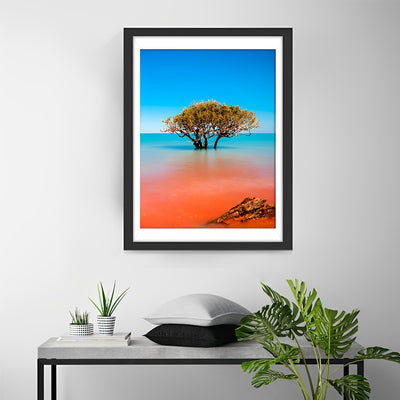 Baum im Meer Diamond Painting