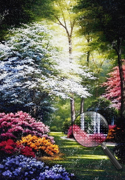 Park im Licht Diamond Painting