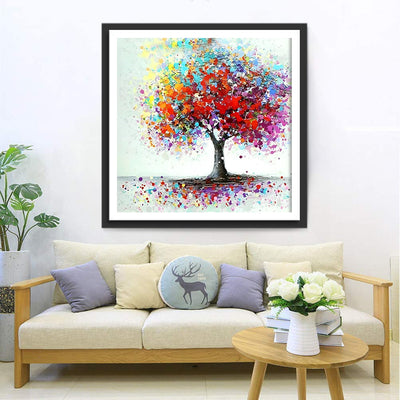 Roter Baum Diamond Painting