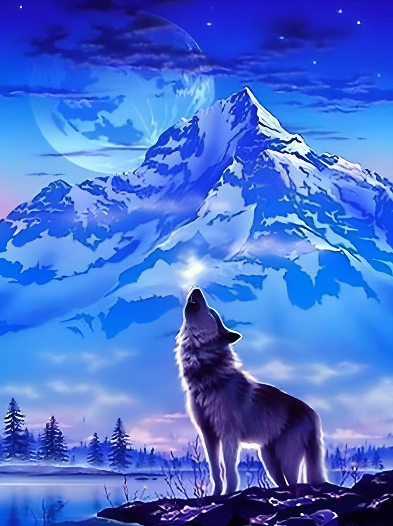 Schneeberg Wolfsgeheul Diamond Painting