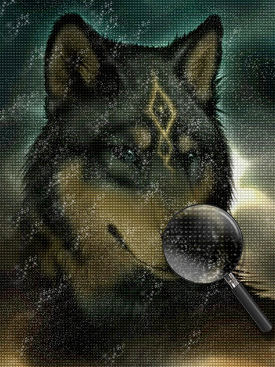 Wolf-Häuptling Diamond Painting