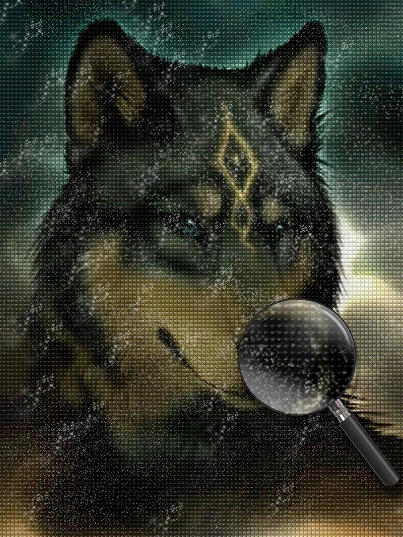 Wolf-Häuptling Diamond Painting