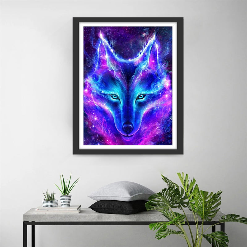 Polarlicht Wolf Diamond Painting