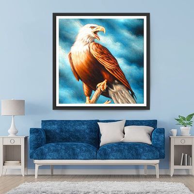 Auf einem Fuß stehender Adler Diamond Painting