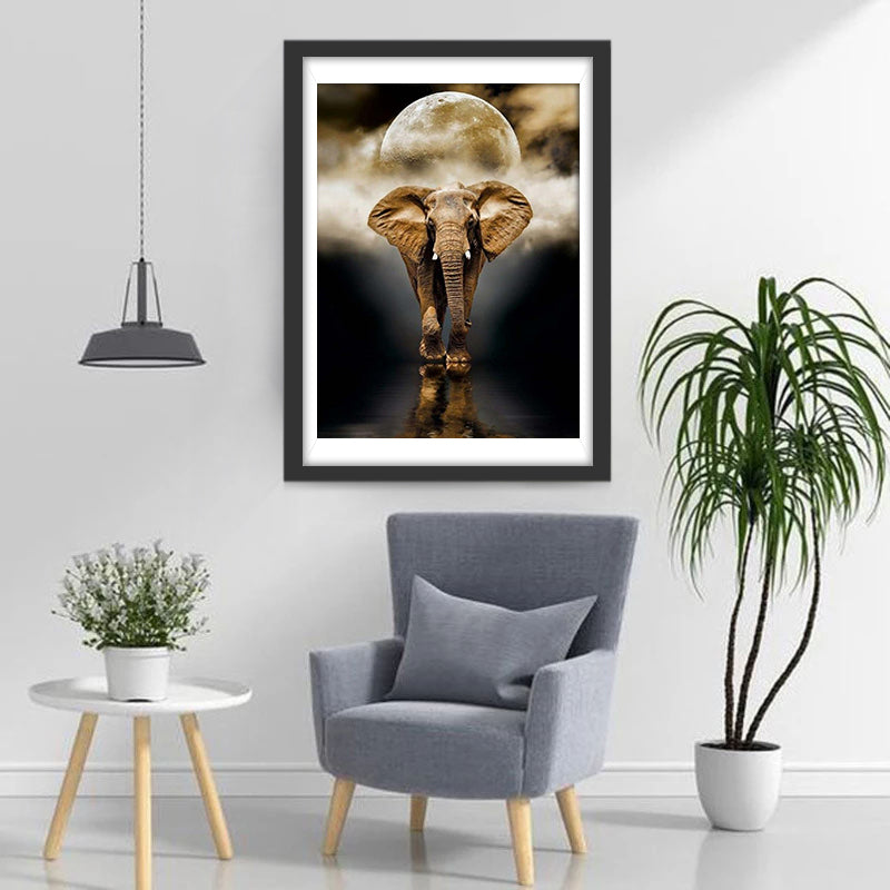 Alleiner Elefant Diamond Painting