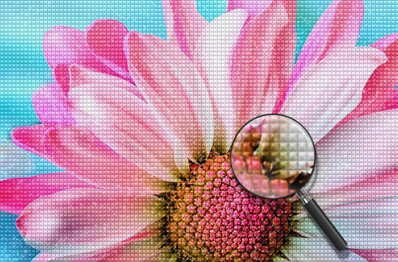 Rosa Chrysantheme Diamond Painting