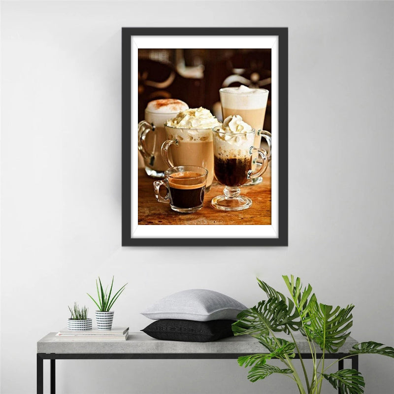 Verschiedene Kaffee Diamond Painting