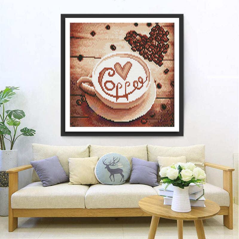 Kaffee und Herz Diamond Painting