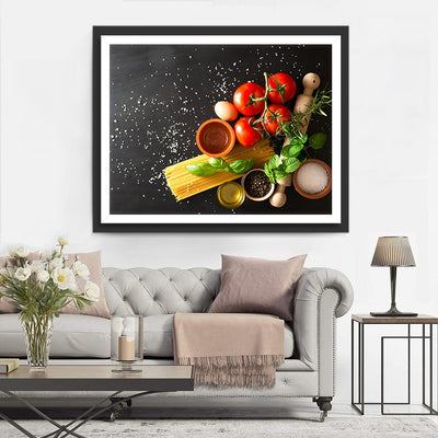 Tomaten Eier Nudeln Diamond Painting