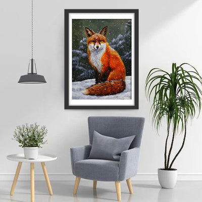 Fuchs im Schnee Diamond Painting