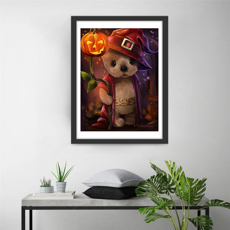 Teddybär an Halloween Diamond Painting