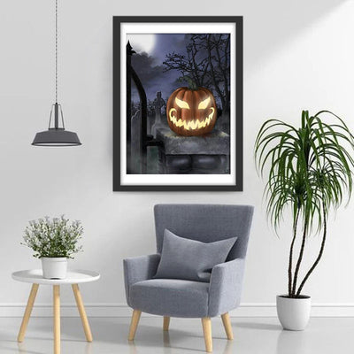 Halloween Kürbislaterne Diamond Painting