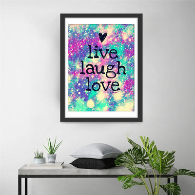 Leben Lachen Liebe Diamond Painting