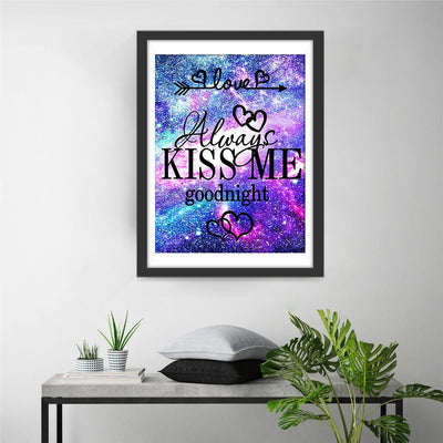 Liebe Kuss Schrift Diamond Painting